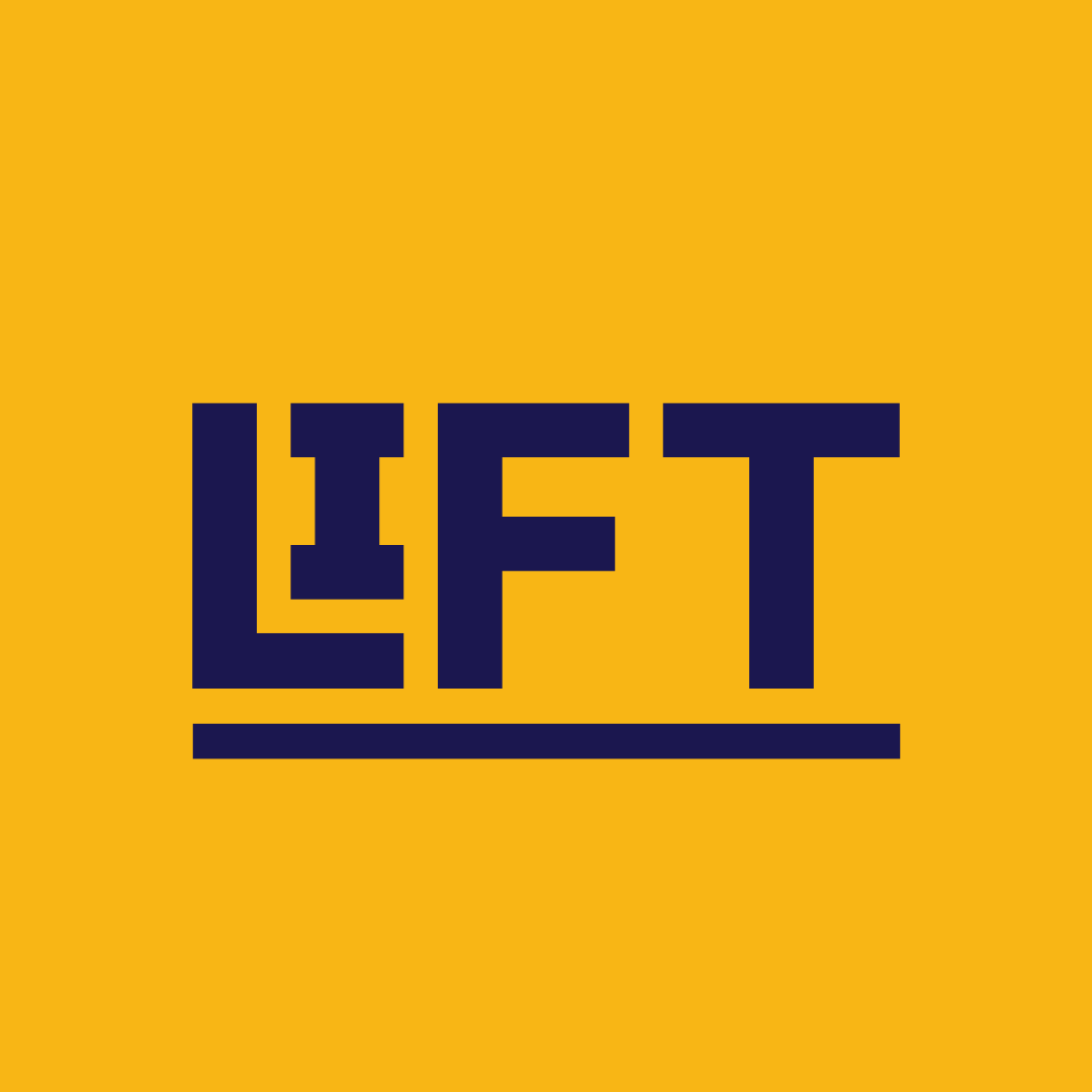 A picture of a logo, designed for a forklift rental comapany