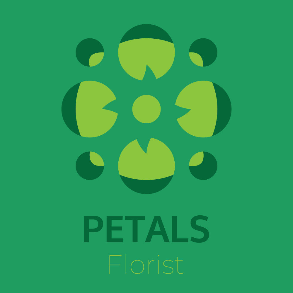 A picture of a logo, designed for a florist
