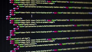 Website Design, A picture of coding.